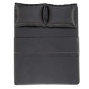 Jogo de Cama Queen Doppio 4 Pçs 300 Fios Cetim 100% Algodão Egípcio Chumbo Trussardi