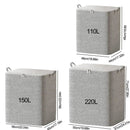 Kit com 3 Sacos organizadores em TNT para Edredons com Tampa, Zíper e Dobrável À prova de Poeira