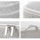 Kit com 3 Sacos organizadores em TNT para Edredons com Tampa, Zíper e Dobrável À prova de Poeira