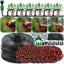 Kit de Irrigação por Gotejamento Automático com Bicos para Lavoura, Bonsai, Plantas, Flores, Vegetais e Estufas