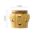 Pote Criativo vazado de Armazenamento em Cerâmica para alho, gengibre, pimenta etc