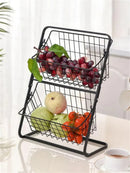 Prateleira Dupla Organizadora de Frutas e mantimentos